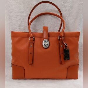 Large TUMI Orange Shoulder Bag Tote